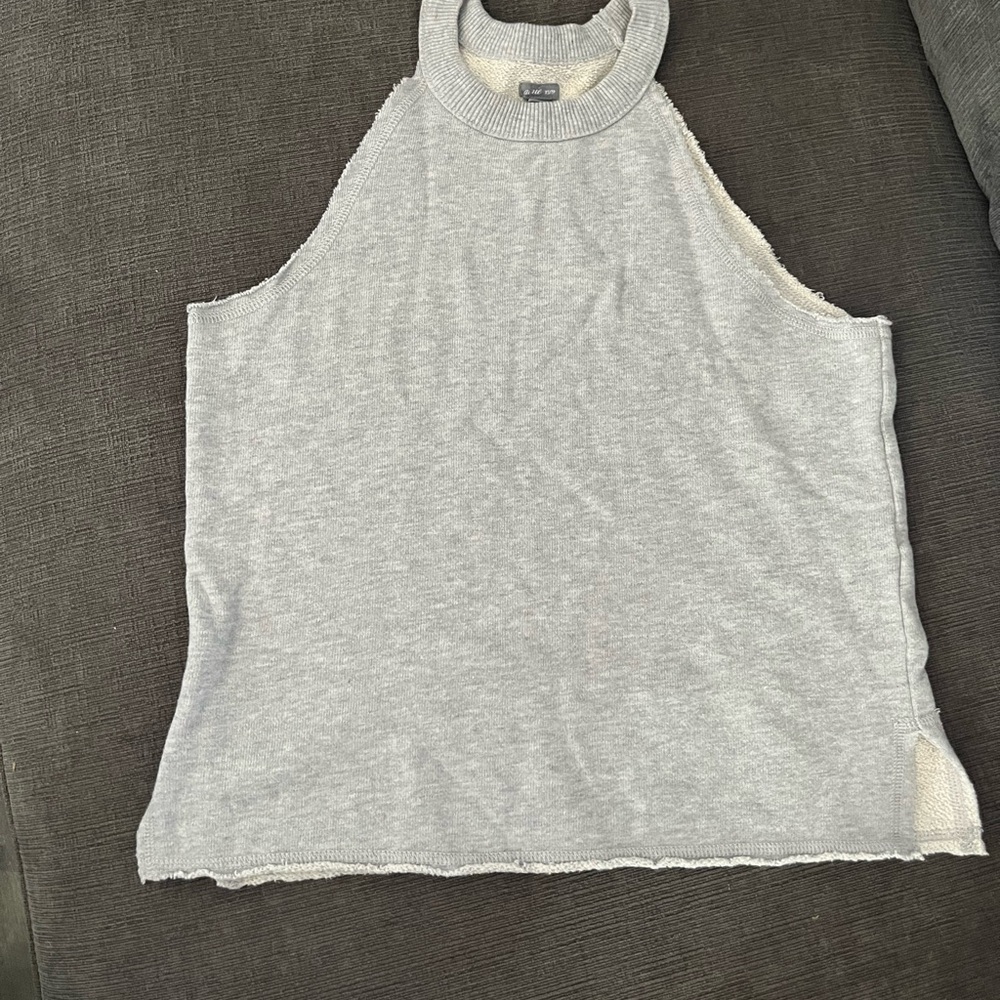 Gray Sleeveless Women's Top